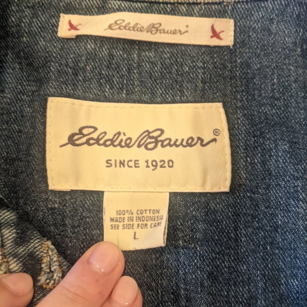 NWOT Eddie Bauer Jean Jacket - Picture 2 of 3
